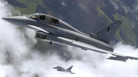 Typhoon aircraft from RAF Coningsby