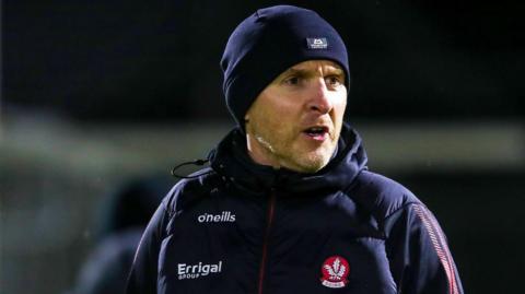 Derry manager Paddy Tally complained about the 12v11 attacking scenario after Niall Morgan's impact for Tyrone against the Oak Leafers in round one of the Allianz Football League