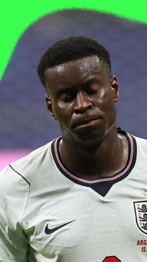 Marc Guehi looks disappointed after England's World Cup semi-final loss to Argentina, 15 July 2026