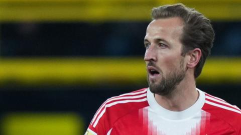 Harry Kane in action for Bayern Munich