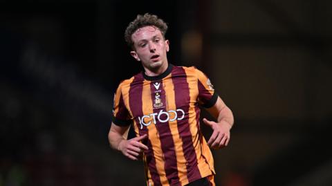 Michael Mellon in Bradford City kit.