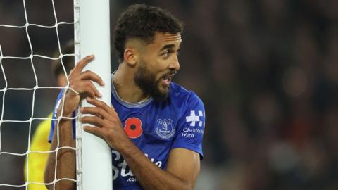  Dominic Calvert-Lewin Everton Football Club during the Premier League match between West Ham United FC and Everton FC at London Stadium on November 09, 2024