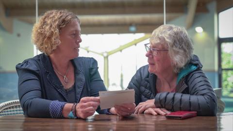 Ros Hemmings and her daughter Debbie Adams look back over family photos