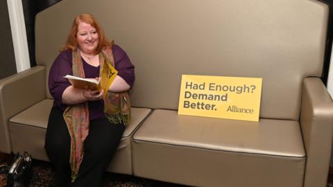 Naomi Long, leader of the Alliance party