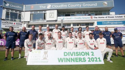 Essex finished top of Division Two