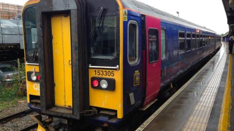 Train at Bristol Parkway station