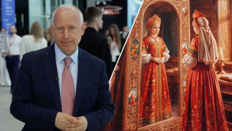 Steve Rosenberg at St Petersburg Economic Forum