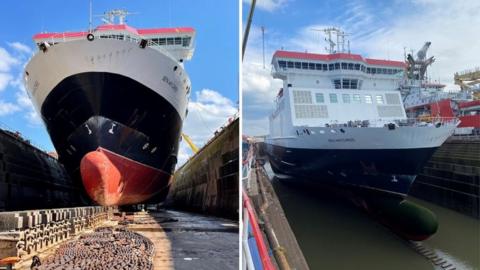 Ben-my-Chree in dry dock