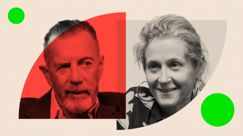 Montage of Duncan Bannatyne and Martha Lane Fox