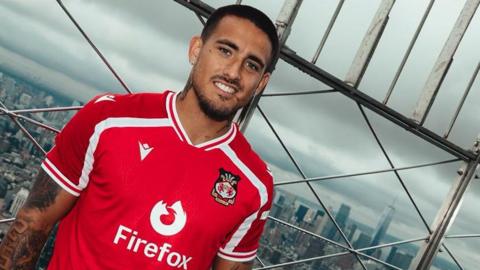 Full-back Danny Imray in a Wrexham shirt 