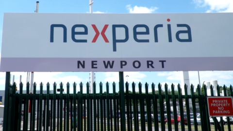 Nexperia Newport factory sign
