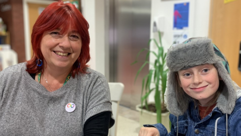 Abi and her son Casey at The Brain Charity