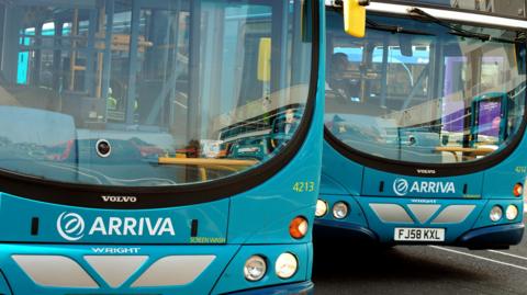 Two Arriva buses