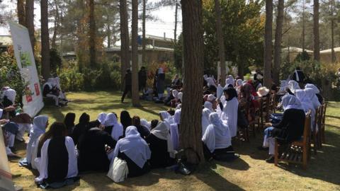 Women at Sardar Bahadur Khan Universty in Quetta