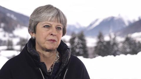 Theresa May at Davos 2018