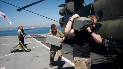 Royal Navy ship prepares to deliver aid