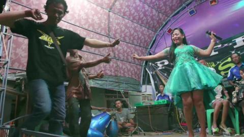 A dangdut performance in Indonesia