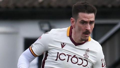 Jamie Walker in action for Bradford City