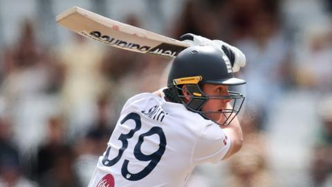 England batter Jamie Smith plays a shot