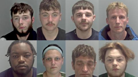 Jailed county lines gang members