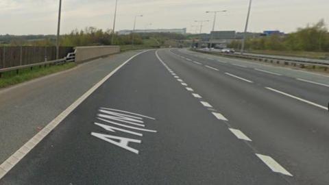 A Google Street View image of the A1(M) southbound near junction 41