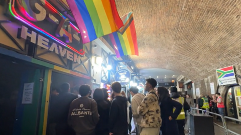 A queue to Heaven nightclub