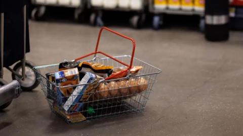 basket of groceries