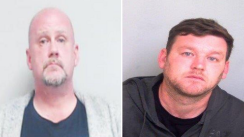 Mugshot of David Paterson and Lewis Watts.