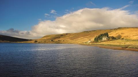 Widdop, one of the reservoirs involved in the trial above Hebden