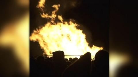 Bonfire on Harrogate Stray