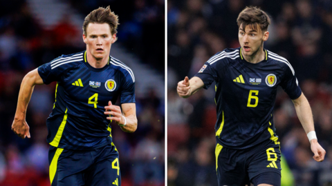 Scott McTominay and Kieran Tierney in action for Scotland