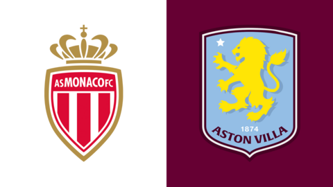 Monaco vs Aston Villa fixture graphic