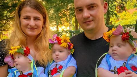 Hanna Andriy and their three daughters