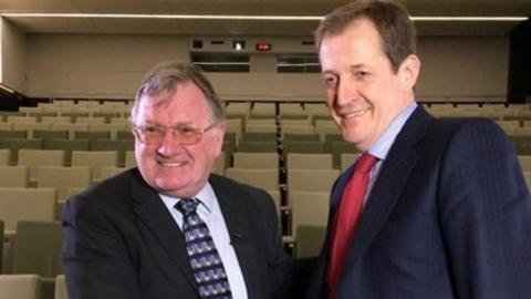 Leighton James meets Alastair Campbell in 2015