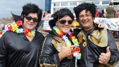 Elvis fans in Porthcawl