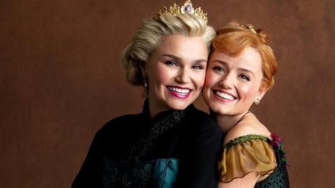 Samantha Barks (Elsa) and Stephanie McKeon (Anna)