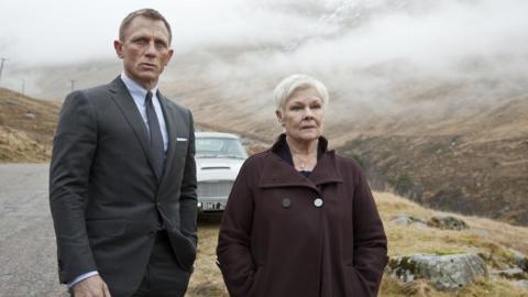 Dame Judi Dench and Daniel Craig in Skyfall