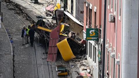 Site of crashed funicular 