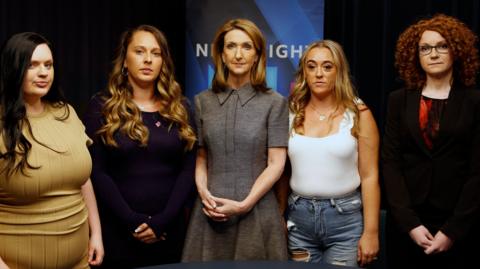A group of women with Victoria Derbyshire 