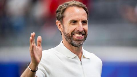 Gareth Southgate smiling