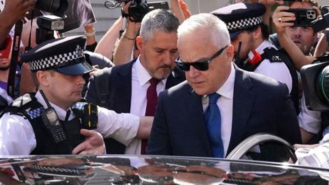 Former ̳ broadcaster Huw Edwards leaves Westminster Magistrates' Court, London, on 31 July 2024