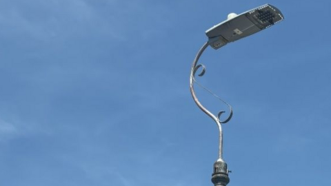 A streetlight.