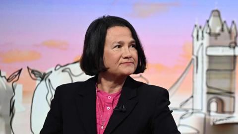 Catherine West in the Sunday with Laura Kuenssberg studio