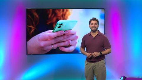 Ricky on the Newsround set