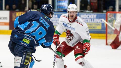 Coventry Blaze's Mitch Cook in action against Cardiff Devils