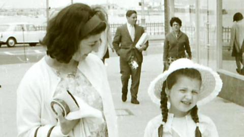 Glynis Rosser (right) with her mum in 1967