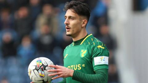 Dimitrios Giannoulis playing for Norwich