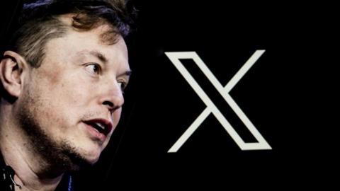 A picture of a man's head with a giant "X" next to it.