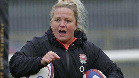 Amy Turner coaching England