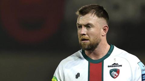 Jed Holloway in action for Leicester Tigers